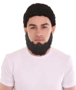Men's Synthetic Full Beard, Perfect for Halloween & Cosplay and Themed Parties -Multicolor