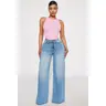 Beachfront Drapey Wide Leg Jeans - Vintage Wash