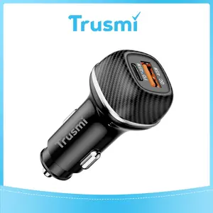 TRUSMI 48W Dual USB & Type-C Fast Car Charger