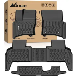 Nilight TPE Floor Mats for Land Rover Defender 110 2020 2021 2022 2023 2024 2025 All Weather Custom Fit Heavy Duty Floor Liners