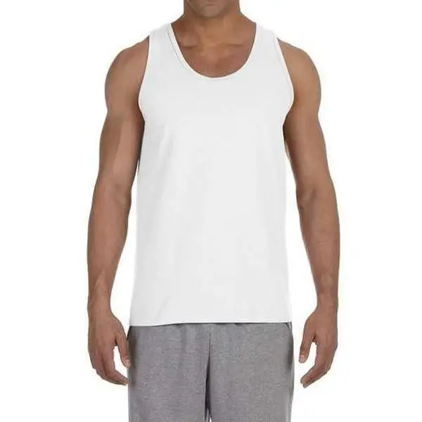 Men’s Heavyweight Cotton Tank – Gildan G220 | Gym, Workout, Streetwear Essential | 100% USA Cotton Menswear Socks – Unisex Fit