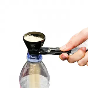 [Buy 1 Get 1 Free] Protein Powder Sliding Spoon,High Quality Funnel for Pre Workout Creatine  Powder Formula,Coffee Milk Smoothie Chocolate Powder Kitchen Utensils BPA Free Plastic,Perfect Gift for Valentine's Day Father's Day Anniversary