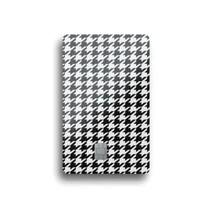 Classic Houndstooth Card Skin (BLACK & WHITE)