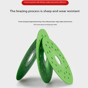 5-piece cutting disc for rock plates - welded dual-purpose grinding wheel, suitable for tiles. Ultra-thin diamond saw blades, Precision diamond blade, for stone edge trimming, chamfering, cutting and grinding