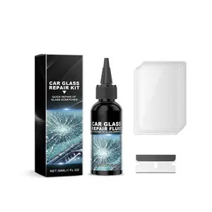 Car Windshield Repair Kit Crack Repair Fluid Automotive Glass Chip and Scratch Repair Tool Clear Vision Restoration Quick Fix DIY Auto Glass Repair Solution for Front Windshield and Car Windows