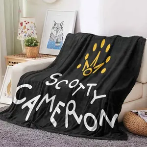 Free shopping Scotty Camerons Microfiber Blanket Quick Drying Beach Oversized Printing Super Absorbent Pool Towel Blanket Home Goods Black Cooling Blanket Cozy
