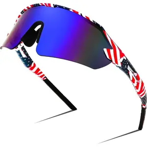 FEISEDY Sports Sunglasses for Men and Women, UV400 Protection Outdoor Cycling Driving Fishing Glasses B2987