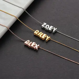 Bubble Letter Luxury Necklace