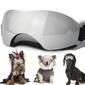 Small Dog Sunglasses, Dog Goggles with Adjustable Strap UV Protection Winproof Dog Puppy Sunglasses, Suitable for Small Dog Pet Glasses, Dogs Eyes Protection