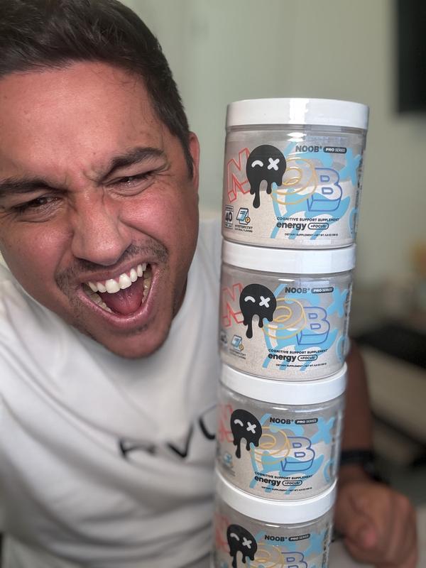 Noob Pro Series | Energy Drink Powder for Gamers – Caffeine + Nootropics – Boost Focus, Mood, Clarity – Sugar Free, Zero Crash, Long Lasting Clean Energy – Gaming Supplement, Study Aid, Pre-Workout Beverage