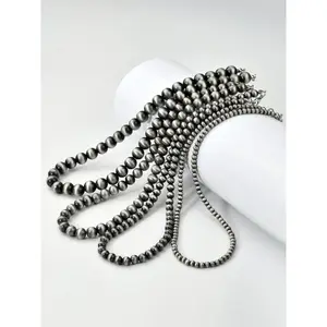 Vintage Navajo Pearls Beaded Necklace, Clavicle Chain Necklace, Retro Choker for Women for Gift, Cowgirl