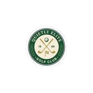 Quietly Elite Golf Club Sticker | Golf Aesthetic, Country Club Badge