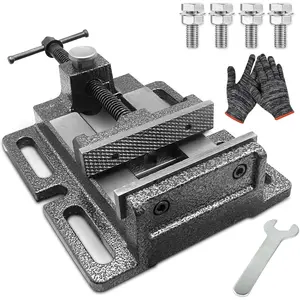 Drill Press Vise, 3.0" Black, Quick Release Workbench Industrial Vise Clamp, High-grade cast steel Bench Clamp