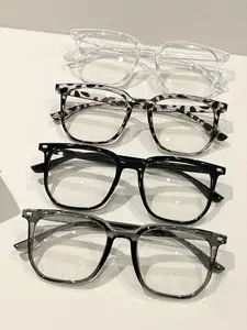 4 Pairs Classic Simple Women’s Anti-Blue Light Lightweight Durable Glasses for Office, Reading, Gaming, Filters Harmful Blue Light