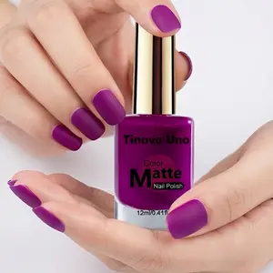 Tinovo Uno Plum Purple Matte Nail Polish, perfect for commuting, dates, and parties. Features a matte, vintage salon finish that dries quickly, lasts all day, and doesn’t chip. Adult Manicure products