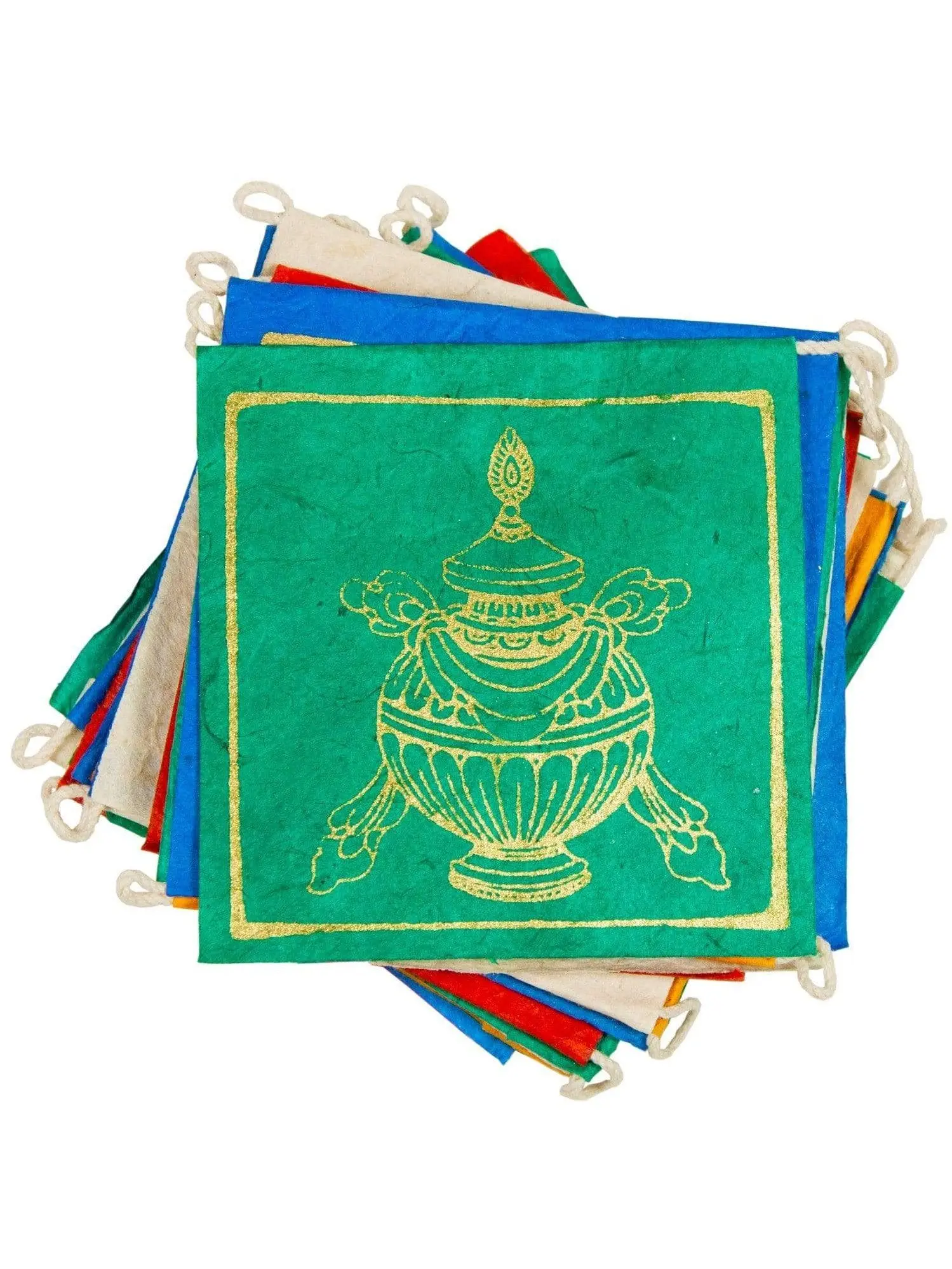 Lucky Signs Small Paper Prayer Flags - 27 in long