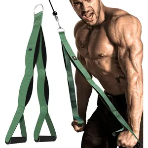 Tricep Rope  Attachment Handles, Tricep Pull Down Attachment for  Machine, 3 Lengths Tricep Rope for  Pull, Push Down, Tricep Extension,  Rope Attachment for Gym  Workout