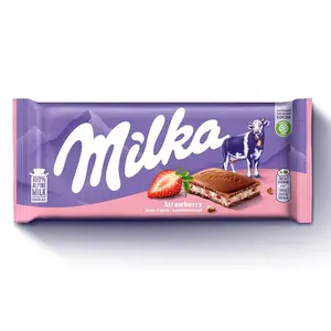 MILKA STRAWBERRY 100g chocolate bar