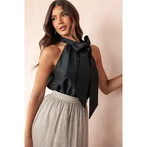 Faith Bow Top - Black