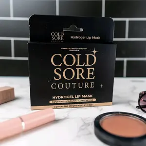 Cold Sore Couture Hydrogel Lip Mask for Cold Sore-Prone Lips | Cooling, Hydrating (3 Pack)