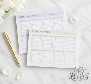 Handcrafted Weekly To-Do & Habit Tracker