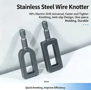 Professional Rebar Tie Wire Twisting Tool for Drills - 2PCS Heavy Duty Steel Wire Twister with 6mm Hex Shank for Construction and Fencing Projects fathersdaygift fathersdaygift