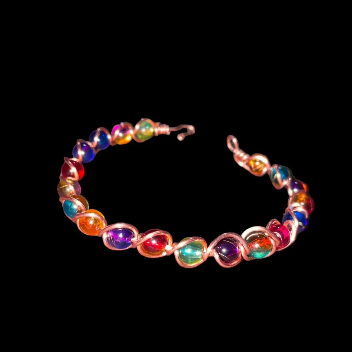 Copper wire/Multi color bead bracelet Copper wire/Multi color bead bracelet