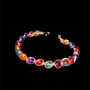 Copper wire/Multi color bead bracelet Copper wire/Multi color bead bracelet
