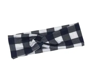 Buffalo Plaid Knotted Headband