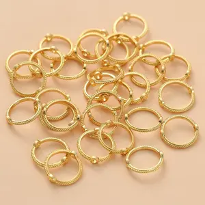 300 count Metal Circle Bead Frames Round Bead Connectors Alloy Spacer Beads for  Making 2 Hole Rings Charms for Bracelet Necklace Earring DIY Anklets Keychains, -Fit 10mm Beads