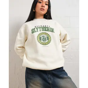 Slytherin College Sweatshirt Casual Cotton Short Sleeve, Gift For Him/Her, Funny Graphic Streetwear