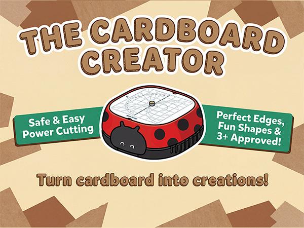 KIDINNO Safe Power Cardboard Cutter with Safe Blade & Low-Voltage Operation, Eco-Friendly Red & Black Upcycled STEM/STEAM Toy for Kids, Screen-Free Fun, 3mm Max Cutting, Warm Noise Reminder, Halloween Gift Kids Love for DIY Engineering Projects, A Gift Ki KIDINNO Safe Power Cardboard Cutter with Safe Blade & Low-Voltage Operation, Eco-Friendly Red & Black Upcycled STEM/STEAM Toy for Kids, Screen-Free Fun, 3mm Max Cutting, Warm Noise Reminder, Halloween Gift Kids Love for DIY Engineering Projects, A Gift Ki