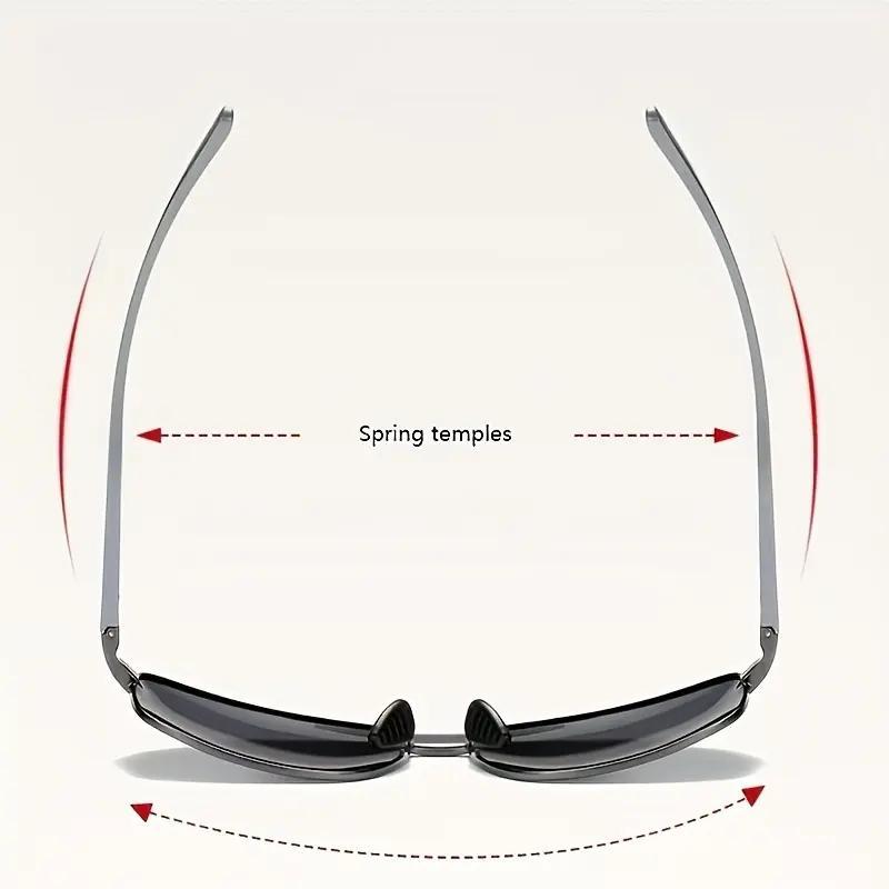 Fashionable Color Changing Glasses With Metal Frame And Color Changing Lenses, Perfect For Outdoor Activities, Vacations, Travel, Fishing, Photography Accessories For Men And Women Polarized Driving