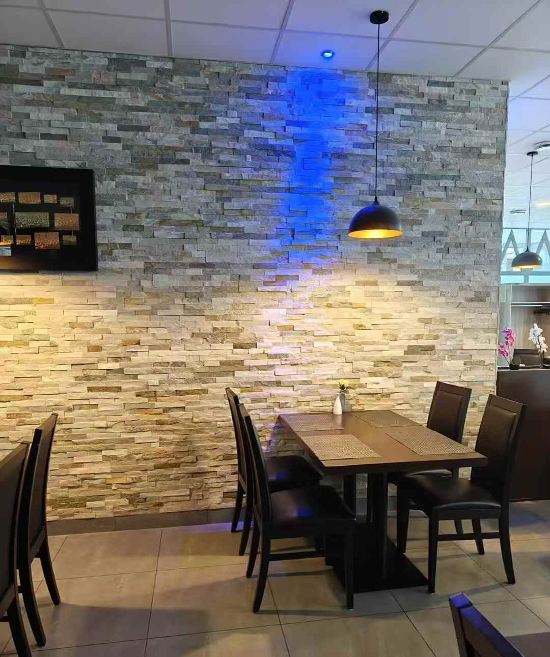 Natural multicolored Chinese slate quartz cultural stone—single slab for stacked wall cladding