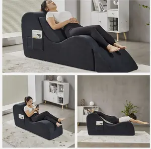 Yoga Chair Chaise Lounge Divan Bed Curved Sofa Chair Yoga Recliner Yoga Sofa