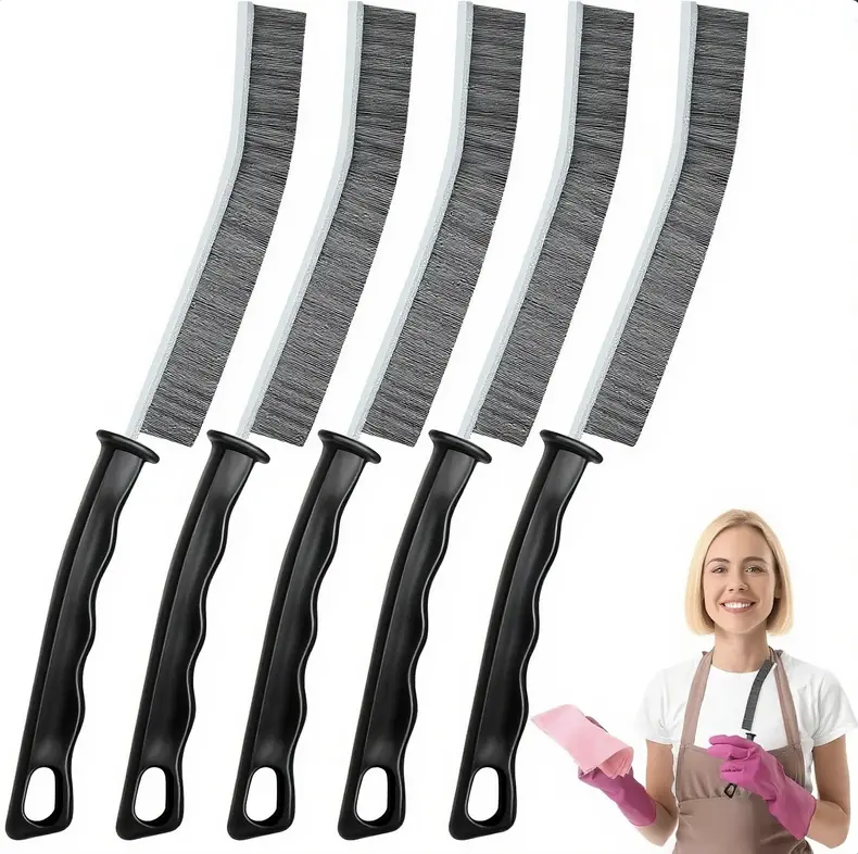 5 Pcs Crevice Cleaning brush ，Hard Bristle Gap Brush，for Bathroom Household Kitchen Tiles Window Crevice Cleaning，Spring Cleaning Tool Multifunctional hard Multi-Purpose