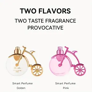A Stylish Women'S 0.85-Ounce Bicycle-Shaped Perfume That Can Also Serve As a Decorative Piece, Available in Two Colors. It Features an Elegant Lock Scent with an Oriental Floral Fragrance, Suitable for Everyday Use And Holiday Gifts