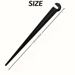 100 Garden Irrigation Stakes - 1/4 Inch Hose Clips, Suitable for Drip Irrigation Systems, Adjustable Plant Watering Stakes (Con Resistant)