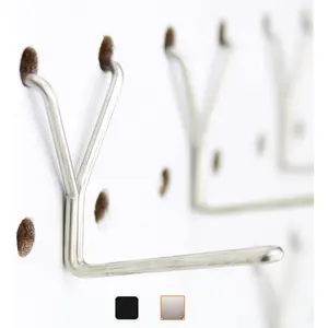 Stainless Steel Pegboard Hooks 100-Pack 1" L Hook - Will Not Fall Out, Fits Any Peg Board - Organize Tools, Accessories, Workbench, Garage Storage, Kitchen, Crafts, , Retail