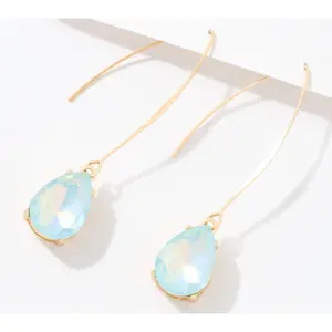 Susan Graver Colored Drop Earrings