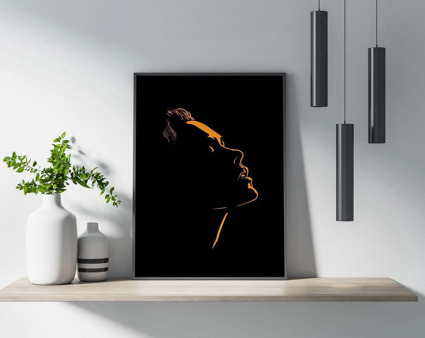 Woman Face Backlight Poster, Poster, Wall Art, Poster Print, Wall Decor, Woman Face, Backlight, Minimalist Design, Stylish, Modern, Artistic