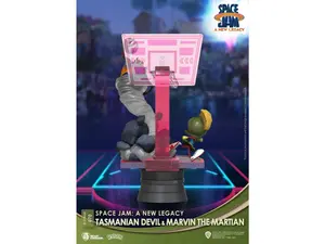 Beast Kingdom DS-070 Diorama Stage Space Jam A Legacy Tasmanian Devil & Marvin the Martian Figure