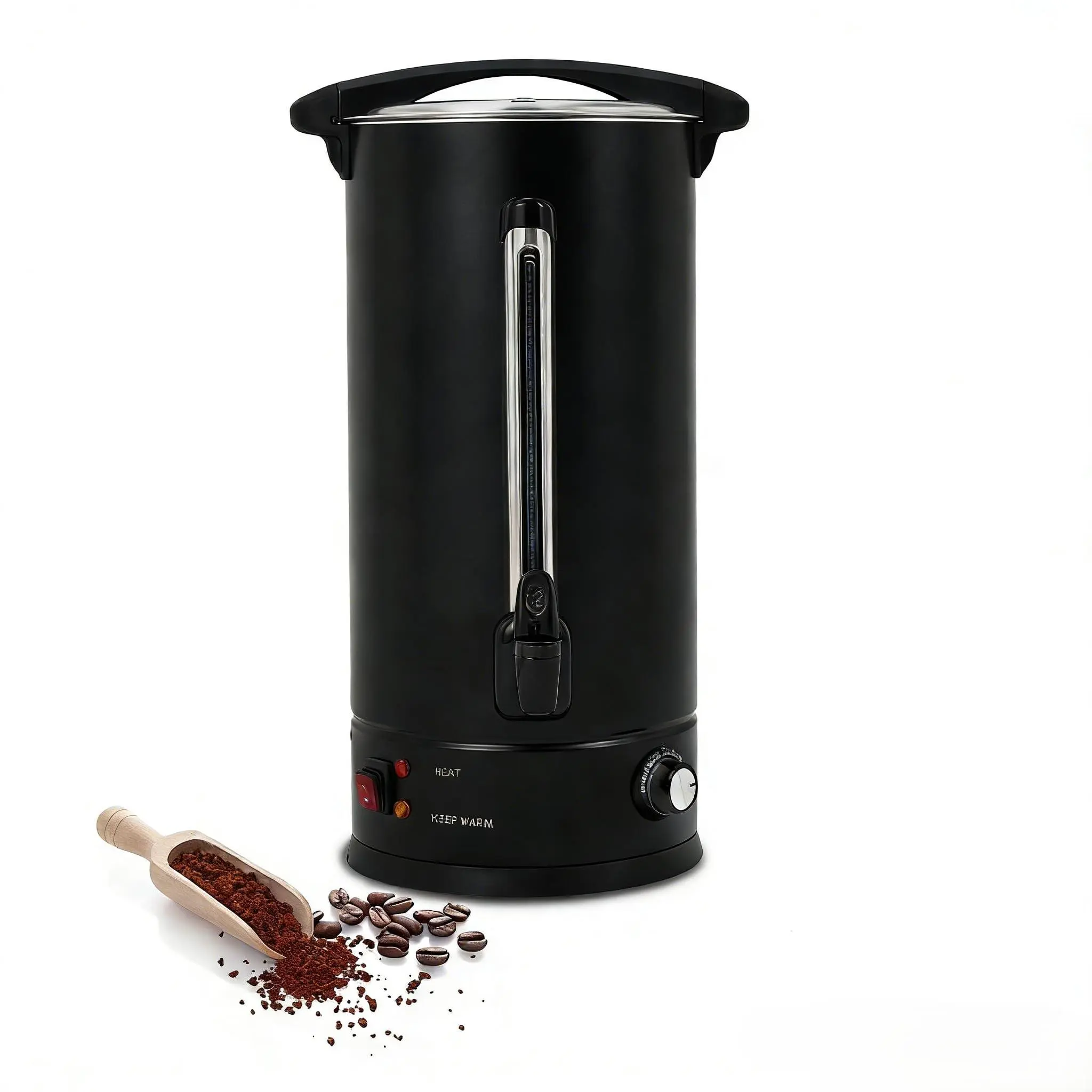 GAOMON 110-Cup Indoor Commercial Coffee Urn, 16L/4.2Gal Double Wall Heat Retention Stainless Steel Dispenser with Automatic Temp Control, Faucet, Removable Parts for Party Serving
