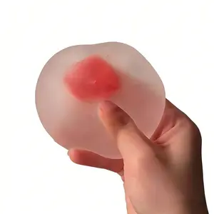 Frosted Texture Squishy - Strawberry Malt Candy Shape Cute Squishy, Creative Slow Rising Stress Relief Toy, Aesthetic & Adorable for Adults and Kids