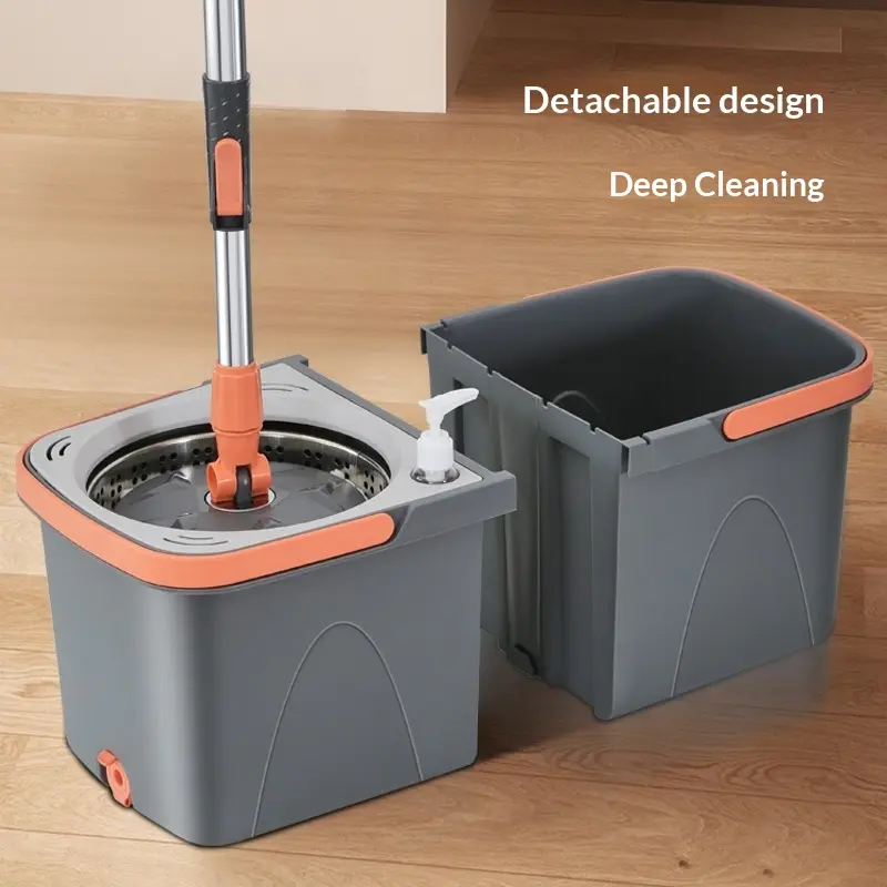 Parent-and-child Mop Bucket For Lazy Peoplewash Without Hands