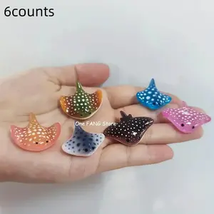 Cute Shark Statue Set, Creative Ocean Animal Pufferfish Mini Figurine, Aquarium Fish Tank Decor, Home Desk Car Garden Decoration Gift Party Decor