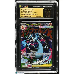 2025 Pokemon Black Star Promos Mega Charizard X ex #023 CGC 10 PRISTINE