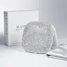 RAMUSO Glamorous Illuminated Compact Mirror - 5X Magnifying Rechargeable Adjustable Travel Makeup Mirror with 3 Light Settings, Vanity & Travel Use, Gift for Women (with Box)