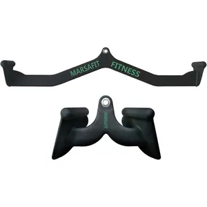 LAT Pulldown Attachments, Rowing T-bar V-bar, Cable Machine Attachment, LAT Pull Down Bars, Back Tricep Bar Strength Training Handle for Home Gym Fitness，Pulley Cable Machine Attachments.