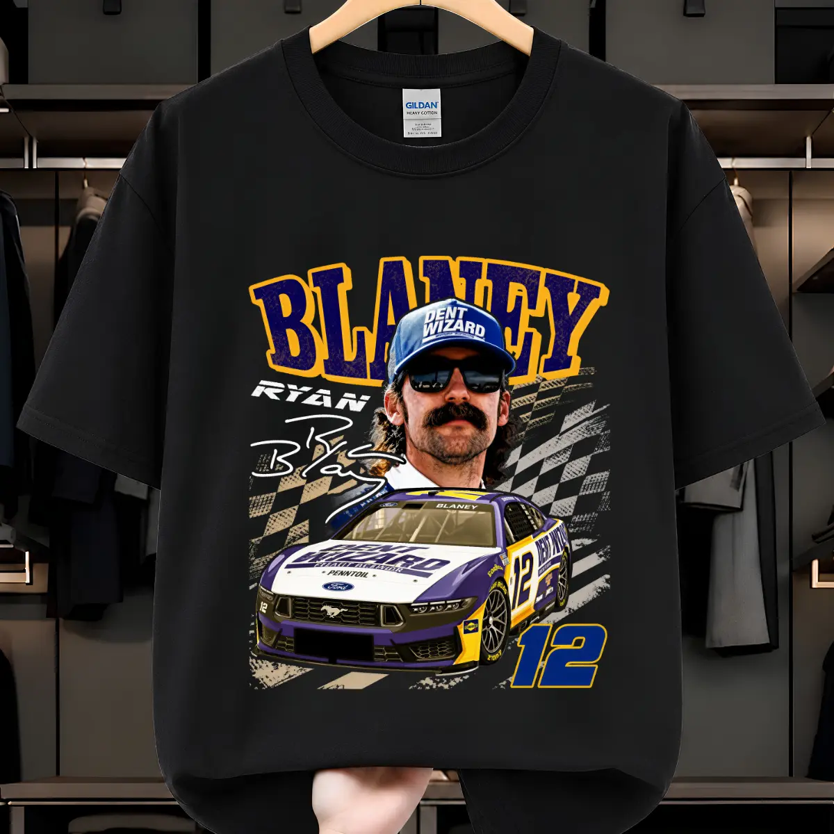 Ryan Blaney Nascar Vintage Shirt, Nascar Racing Graphic T-Shirt, Vintage Nascar Shirt, Nascar Series Fan Apparel